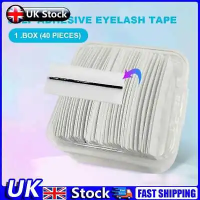 £5.14 • Buy Reusable Self-Adhesive Glue-Free Eyelash Glue Strip False Lash Tape (40pcs) UK