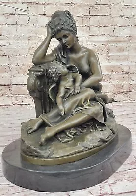 Detailed Museum Quality Artwork - Mother And Child Bronze Sculpture Artwork • $999