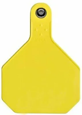 Y-Tex 4 Star Large Blank Cattle Tags 25 Count Yellow • $42.74