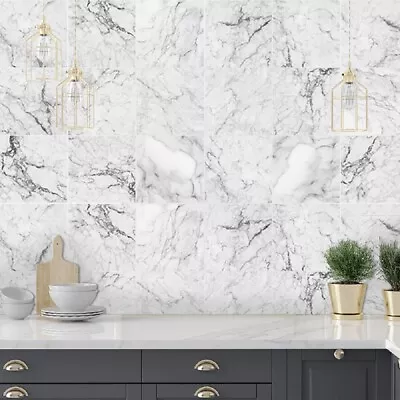£25.99 • Buy 40/80x Self-Adhesive Mosaic Wall Tile Sticker,Bathroom Kitchen Home Decal Decor~