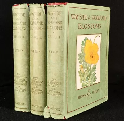 £253.50 • Buy 1933-1935 3vol Wayside And Woodland Blossoms Edward Step Illustrated Colour F...