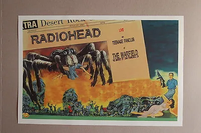 $4.25 • Buy Radiohead Concert Tour Poster1997 San Fran The Warfield---