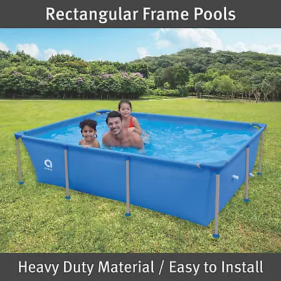 Garden Swimming Pools / Easy Install / Anti-Corrosion / Rectangular Frame • £152.99