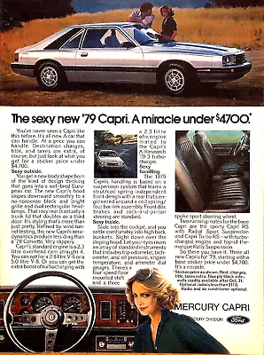 1979 Mercury Capri Coupe—original Magazine Print Advertisement Ad • $9.88