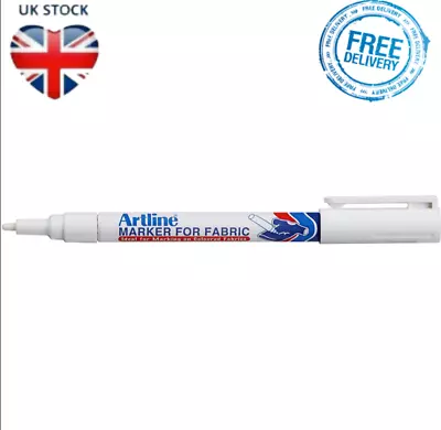 White Marker Laundry Pen Deep Fabric Permanent ForClothes Shoes Water Based  • £6.49