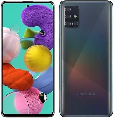 Samsung Galaxy A51 A515U Verizon Unlocked 128GB Black C Light Burn • $64.99