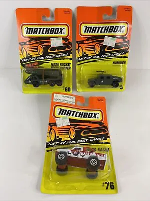 1995 Matchbox Lot Of 3 Nasa Rocket Transporter Hummer Dunes Racer • $9.99