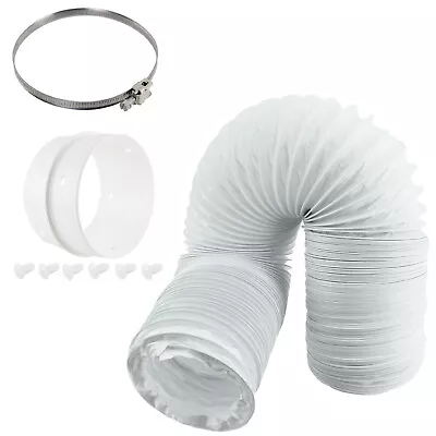 £14.89 • Buy 4M Long Vent Hose Extension Pipe & Connectors For BUSH Tumble Dryer
