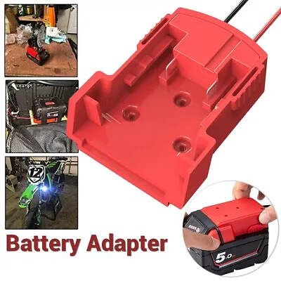 Battery Adapter Compatible With Milwaukee M18 Wiring 18V DIY Dock Power Wheel • $9.80