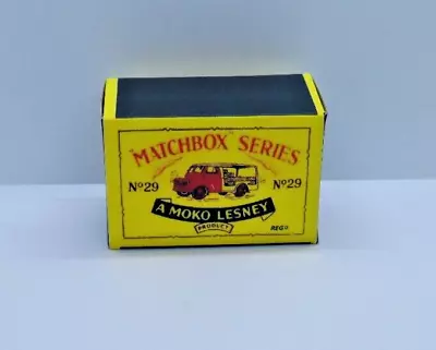 MATCHBOX LESNEY MOKO NO.29A BEDFORD MILK DELIVERY VAN '57mm' REPLICA BOX ONLY • £4.45
