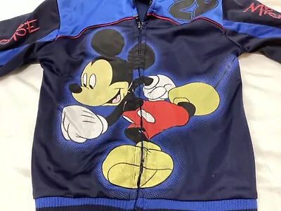Mickey Mouse Jacket Toddler 4 Disney Zip Up • $5.92