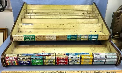 Vintage Life Savers & Gum Display Metal Store Rack - General 'candy' Store Find! • $10.50