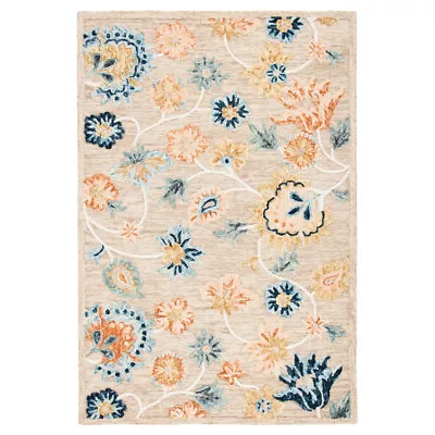 SAFAVIEH Metro MET103B Handmade Beige / Blue Rug • $87.99