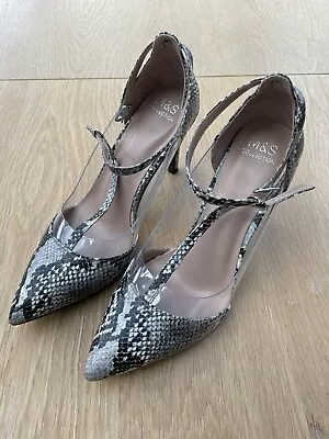 M&S Snakeskin Print Insolia Shoes Size 4 • £4.99