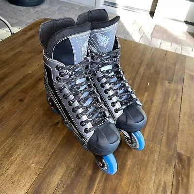 Mission A50 Adult Inline Hockey Skates Roller Blades  Size 7 (Men 8.5 Women 10) • $95