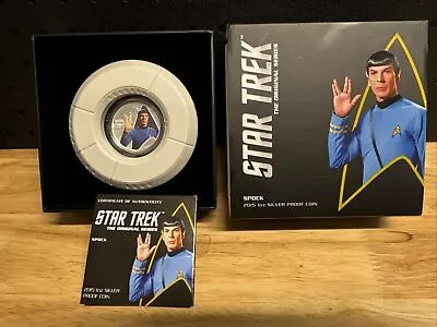 2015 Star Trek Spock 1oz Silver Proof Coin • $150