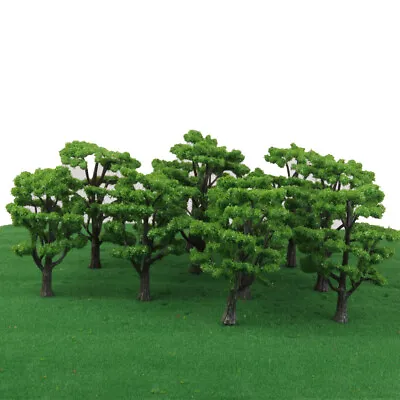 10pcs Model Trees Train Railway Architecture Forest Scenery Landscape 8-10cm • £8.68
