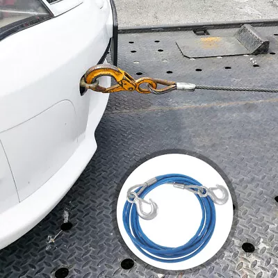 Car Tow Dolly Towing Strap 5-ton Pull Strap Tow Rope Towing Strap With Hook • $43.37