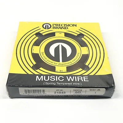 Precision Brand Music Wire 21043 .043 1 Lb - Spring Tempered Wire • $7.95