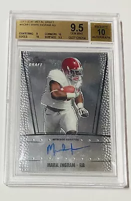 2011 Leaf Metal Draft Mark Ingram Rookie Autograph BGS 9.5/10 RAVENS • $24.99