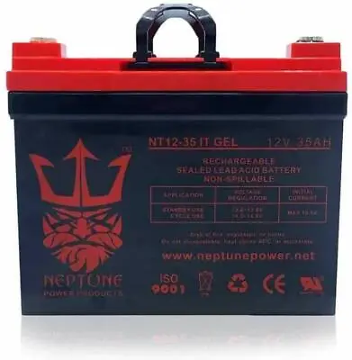 Neptune 12V 35Ah GEL Battery For John Deere Lawn Garden Tractor Riding Mower SLA • $78.95