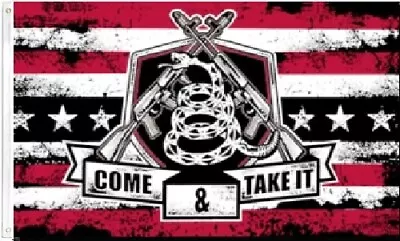 3X5 COME AND TAKE IT SONS OF LIBERTY GADSDEN MILITIA 2ND AMENDMENT Flag Banner • $9.88