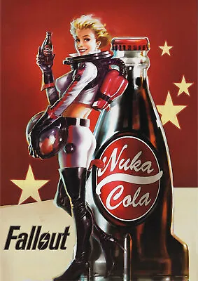 Fallout 4 Nuka Cola Poster Gaming High Quality Wall Art A3/A4  • £6.95