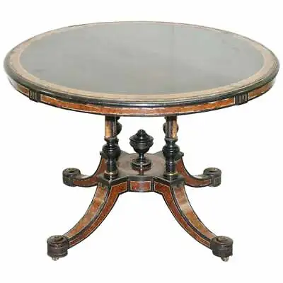 Rare Gillow & Co 1852-1857 Aesthetic Movement Burr Walnut Ebonised Dining Table  • $2486.70