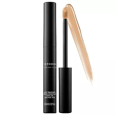 SEPHORA Clear And Cover Acne Treatment Cream Concealer -Almond 9- NIB DISCON. • $15