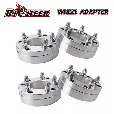 (4) 2  5x4.5/5x4.75 To 6x5.5 Wheel Adapters 6 Lug Wheel Into 6 Lug Truck M14x1.5 • $129.99