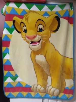 Disney Lion King Simba Plush Fleece Throw Blanket 38 X50  Bedding • $34.99