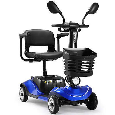 4 Wheels Folding Mobility Scooter Power Wheels Chair Electric Long Range Seniors • $1038