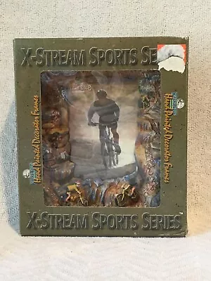 X-stream Sports #255 Verticle Mountain Bike Themed Hand Painted 4x6  Photo Frame • $1.99