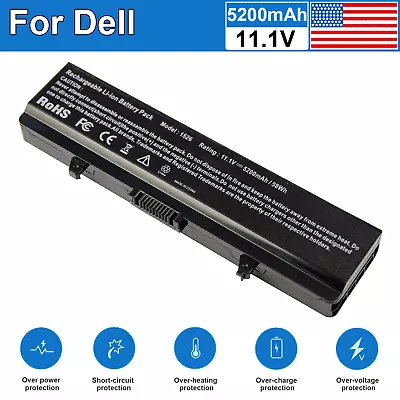 Battery For Dell Inspiron 1525 1526 1545 1546 1440 1750 X284G RN873 K450N 58Wh • $11.99