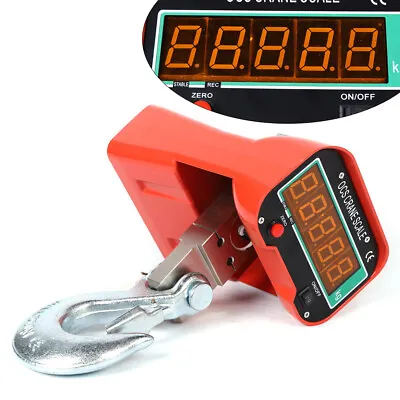 3000 KG 3 Ton ELECTRONIC CRANE SCALES INDUSTRIAL HANGING LED DIGITAL WEIGHT USA • $145.35