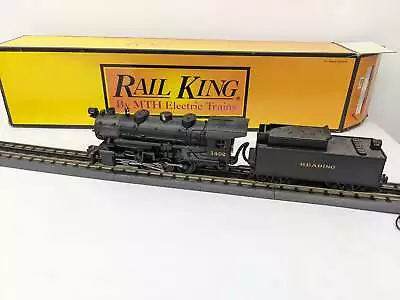 USED MTH Rail King 30-1294-1 O 0-8-0 Steam Engine Reading #1492 (PS2) • $400