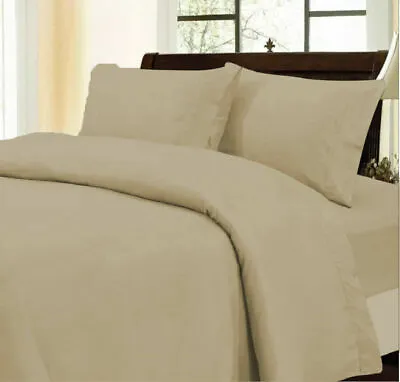 Bedding Items 1000 Thread Count Egyptian Cotton Taupe Solid & Olympic Queen • £80.78