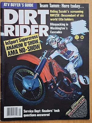 Dirt Rider May 1984 Vintage Magazine HUGE  FAT TRACKIN  3-Wheeler ATV Section • $19.97