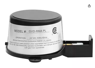 2024 Upgraded GVD-RMA PL Vent Damper Motor RVGP-6BKF-CP Boiler Damper Motor • $49.99