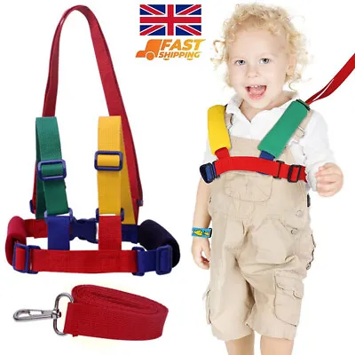 Baby Toddler Anti Lost Safety Harness Child Walking Leash Belt Strap Rope - UK • £6.39
