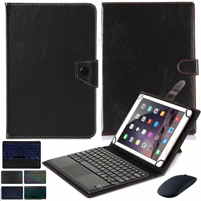 For LASER 10  Inch 1090IPS Tablet Bluetooth Keyboard Mouse Universal Case Cover • £24.99