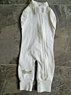 $12.99 • Buy Woombie Swaddle Snuggle Sleep Convertible Leggies Newborn 5-13 Lbs Sack Bag EUC!