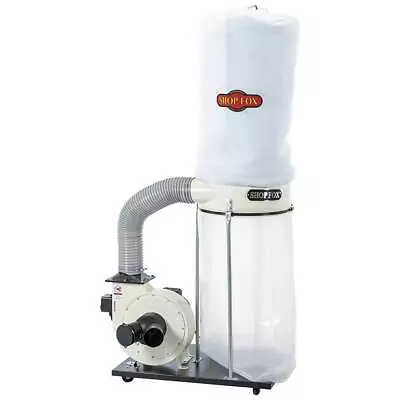 Shop Fox W1666 2 H.P. 1550 Cfm Dust Collector W/ Heavy-Duty 12  Steel Impeller • $759