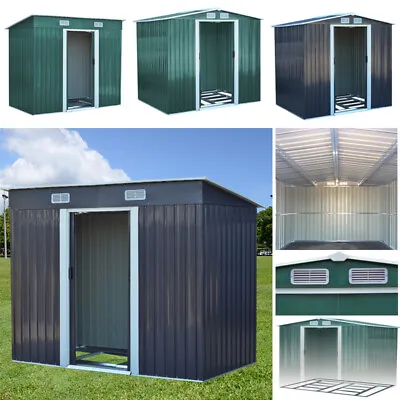 £199.95 • Buy Metal Sheds 4X6, 6X8, 8 X 8, 10 X 8 Ft Storage Garden Shed With Floor Steel Base