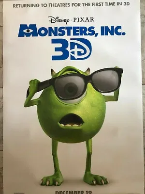 Monsters Inc. Original Movie Poster Double Sided - 27x40 • $19.50