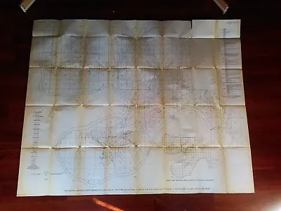 1918 Oklahoma USGS Oil And Gas Survey Map Midland Valley Railroad Belford School • $37