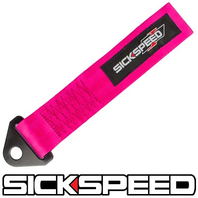 Pink High Strength Racing Tow Strap For Front/rear Bumper Hook For Car P10 • $14.88