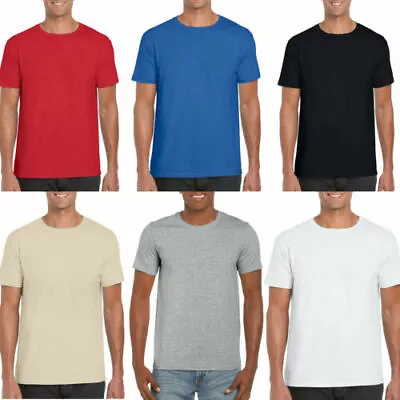 £6.99 • Buy Mens T Shirts Plain Gildan 100% Soft Cotton T Shirt Quick Dispatch Upto 4XL
