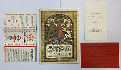 Coronation Of Queen Elizabeth 2 II - Programme London Transport Tube Map • £9.99