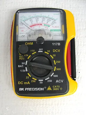 BK Precision 117B Analog Pocket MultiMeter W/Shock Absorber • $49.99